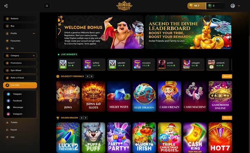 GoldieCity Homepage