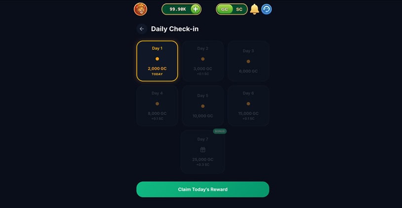 KingCoins Daily Bonus