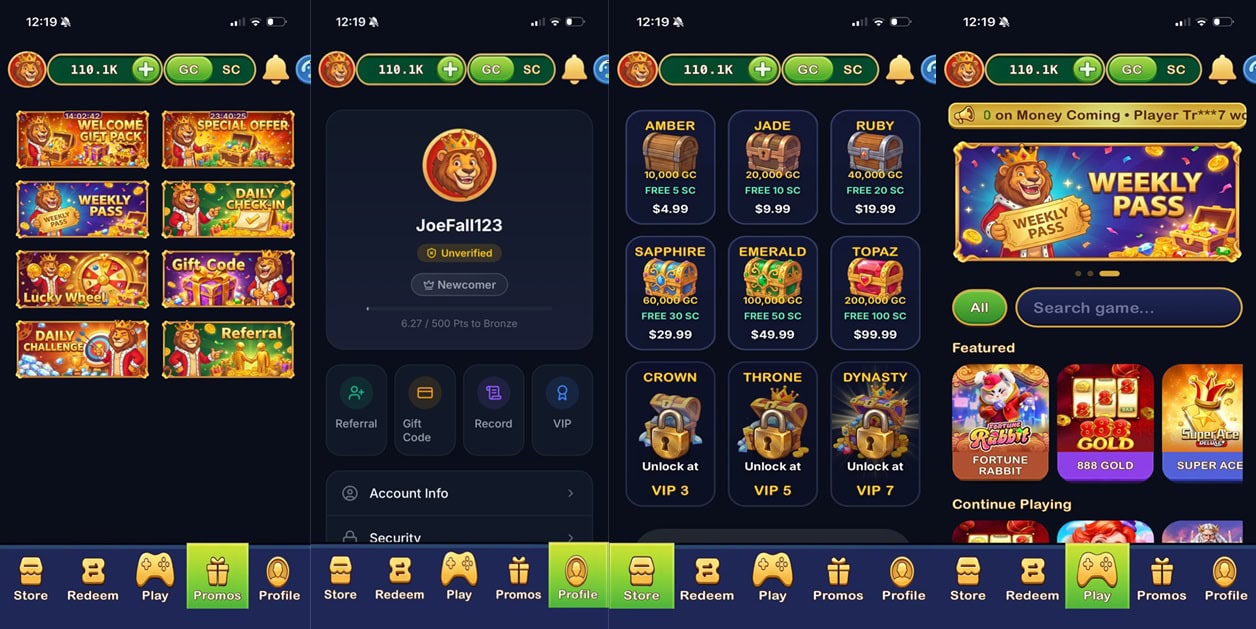 KingCoins UX
