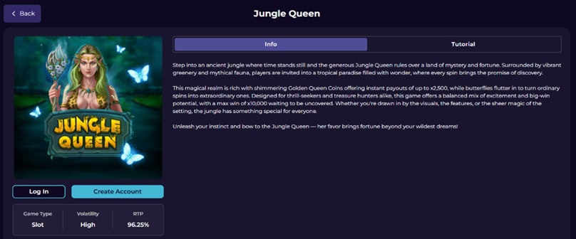 Legacy Casino Slot Info
