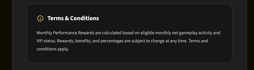 OnPoint VIP Terms
