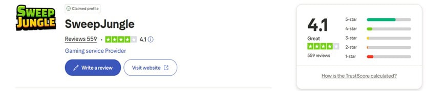 SweepJungle Trustpilot