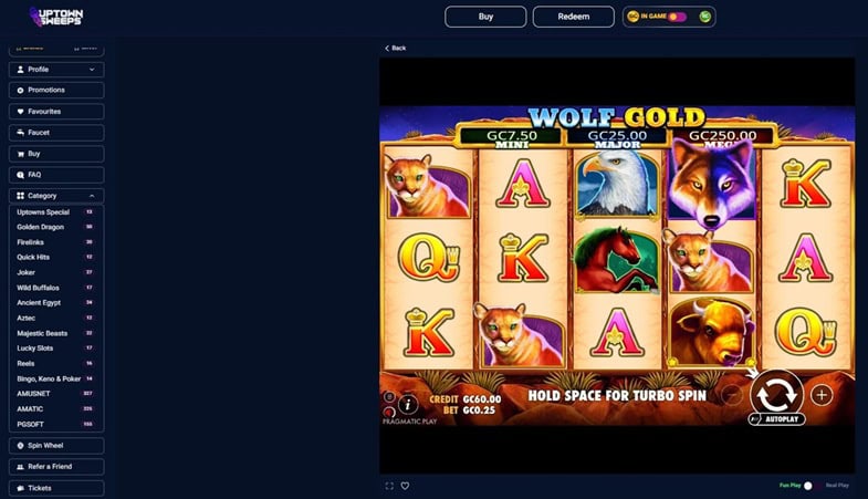 UptownSweeps Slot