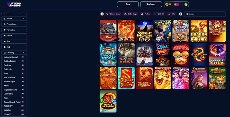 UptownSweeps Slots
