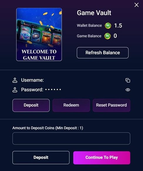 UptownSweeps Special Game Info