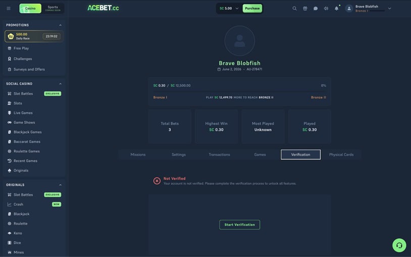 Acebet.cc KYC