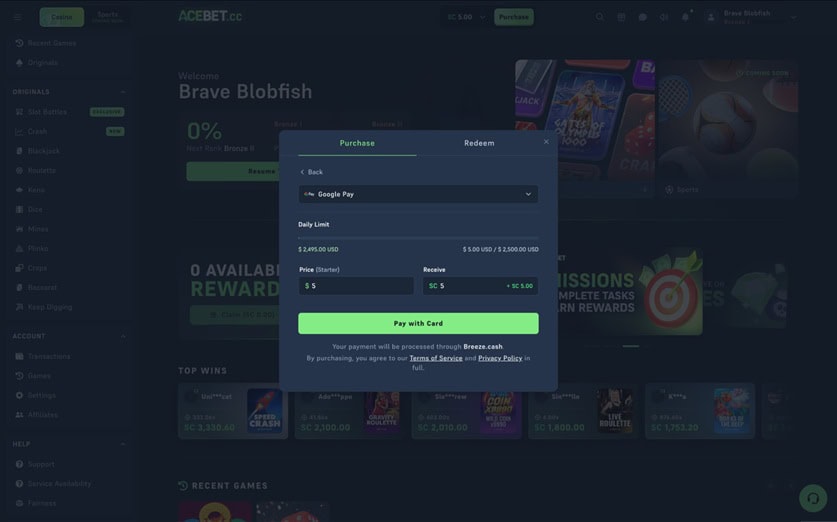 Acebet.cc Purchase