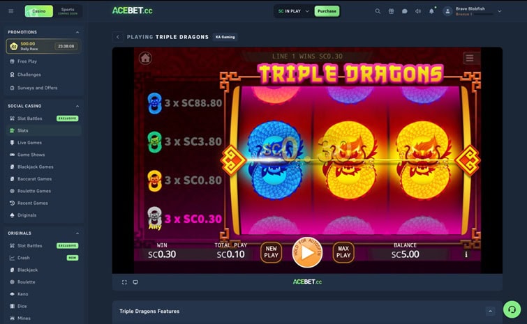 Acebet.cc Triple Dragons