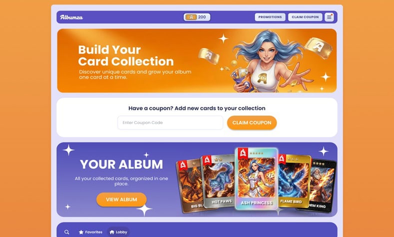 Albumza Homepage