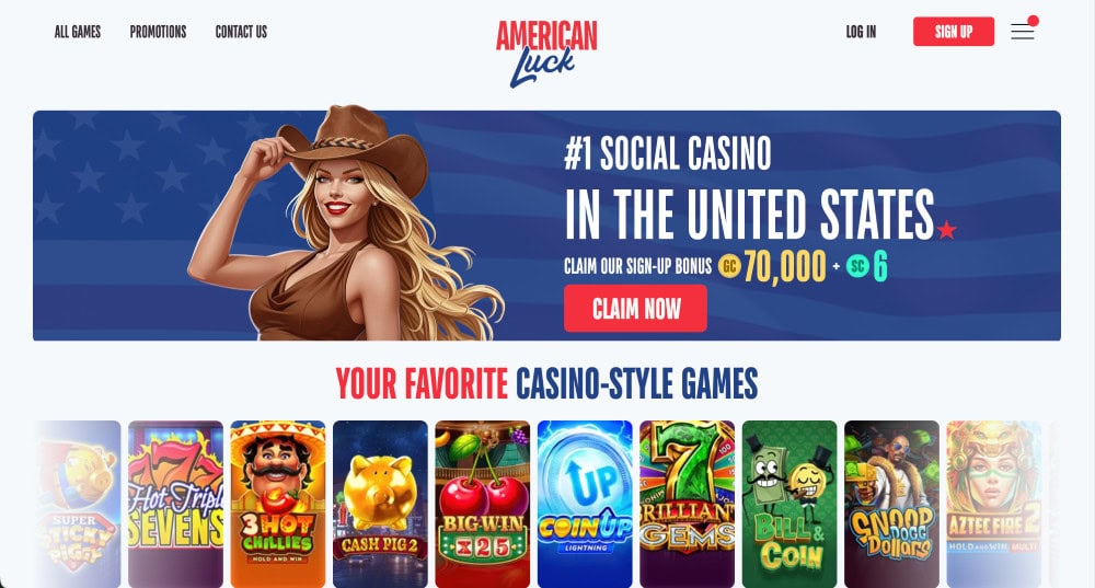 american luck homepage