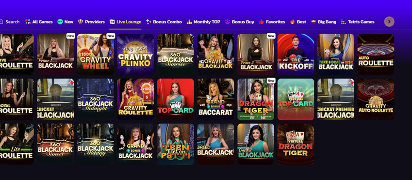 CoinsMania Live Games