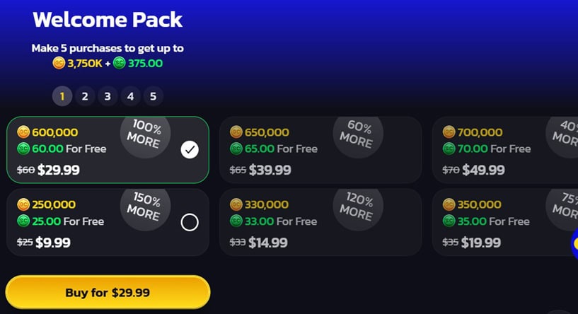 CoinsMania Packs