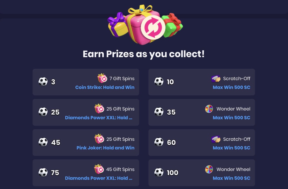 collecta-balls prizes at spree