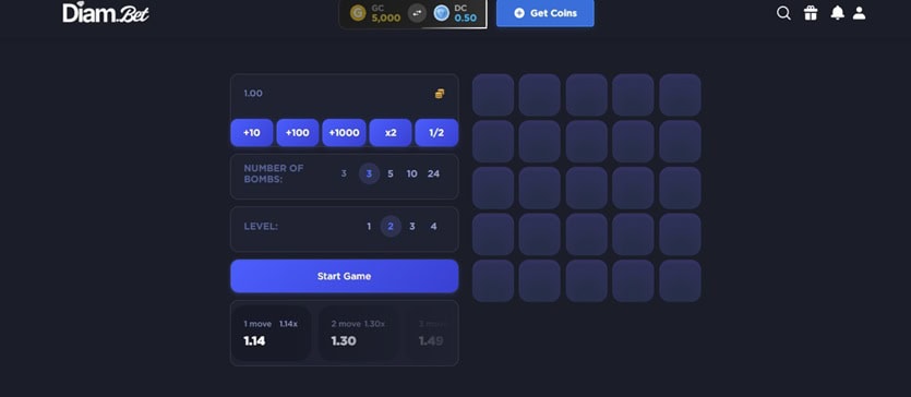 Diam.bet Original Game
