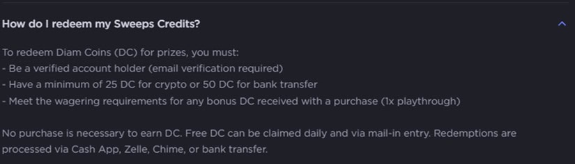 Diam.bet Redeem