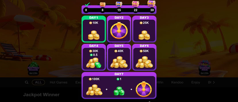 Fortune Purple Daily Bonus
