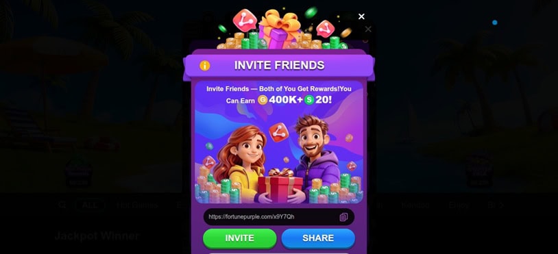 Fortune Purple Referral Bonus