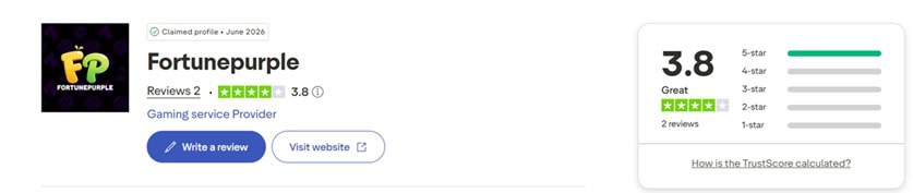 Fortune Purple Trustpilot