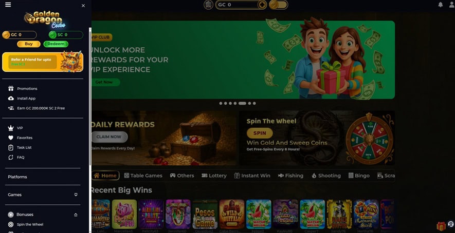Golden Dragon UX