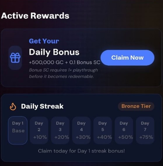 JackRoyals Daily Bonus