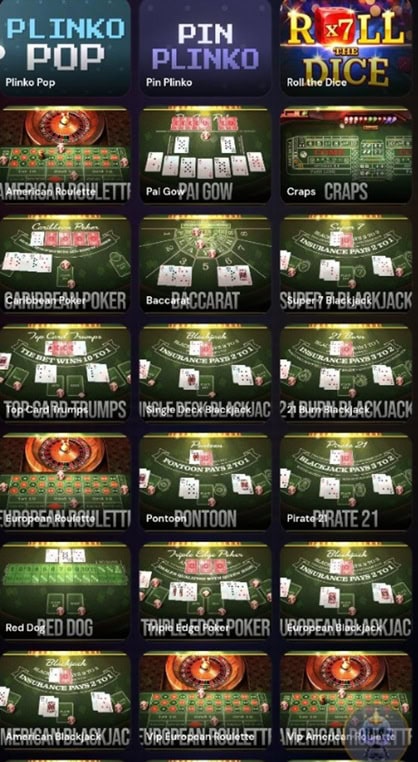 JackRoyals Table Games