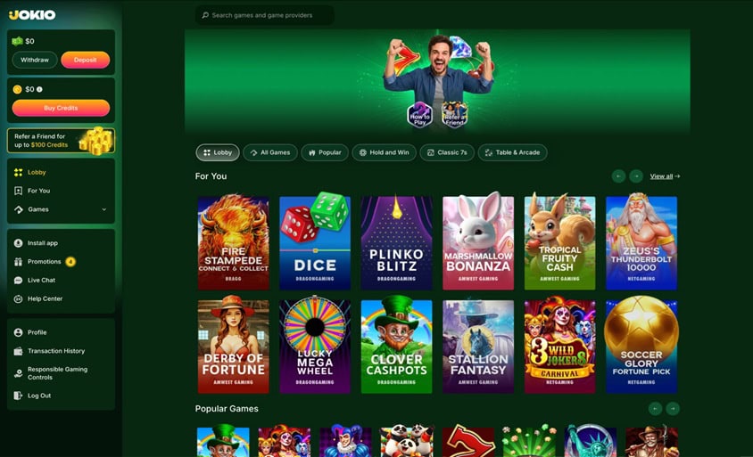 Jokio Homepage