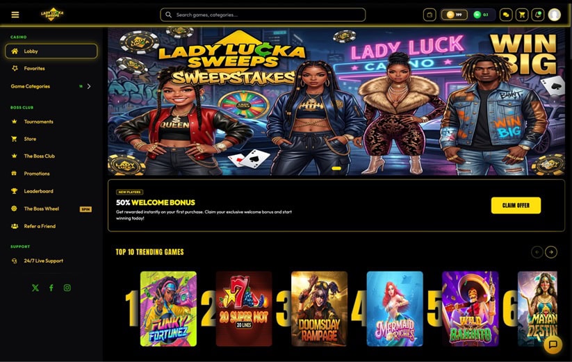 Lady Lucka Homepage