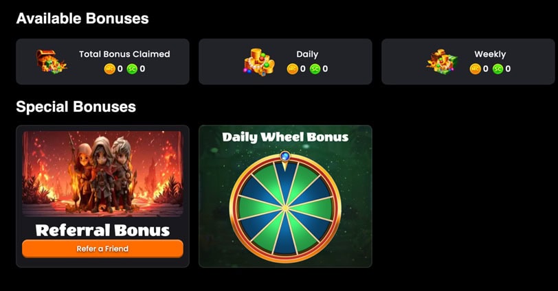 Midas Jackpots Bonuses