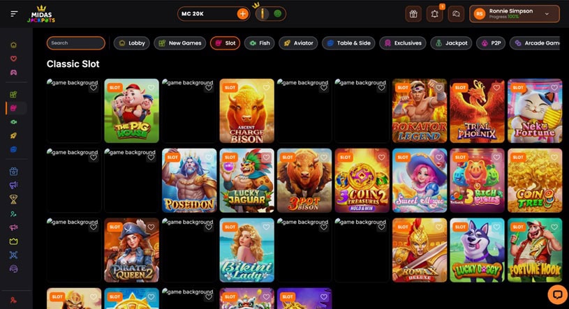Midas Jackpots Slots