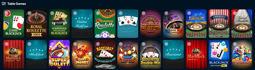 Mojogo Table Games