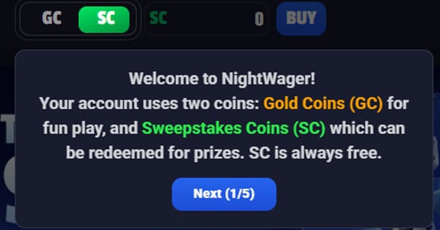 NightWager Currencies
