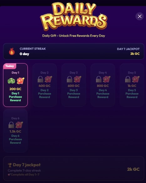 NovaSpin Daily Bonus