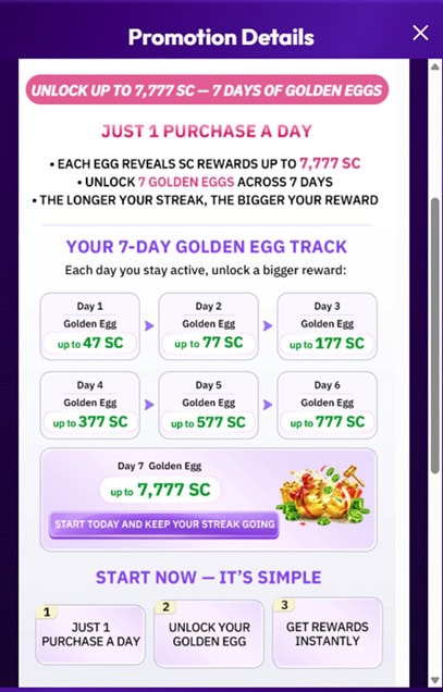 NovaSpin Golden Egg Bonus