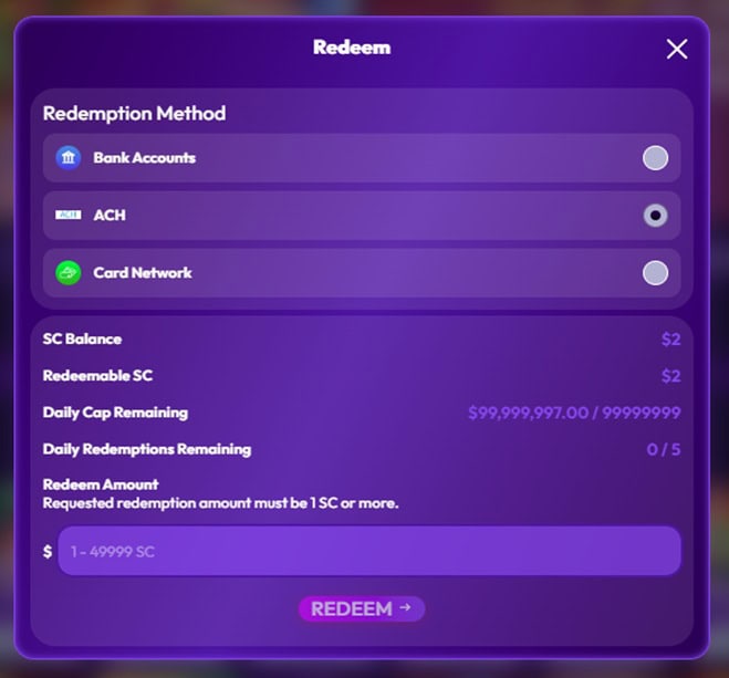 NovaSpin Redeem
