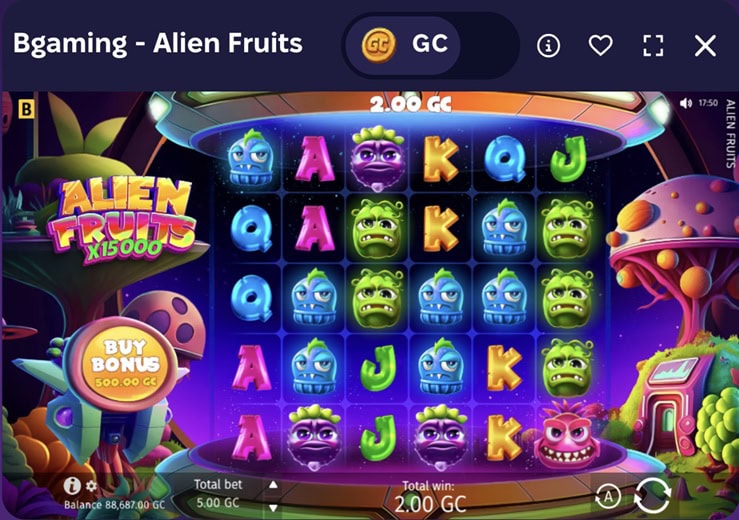 RegalCoins.us Alien Fruits Slot