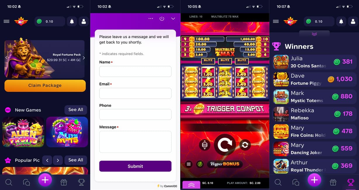 RegalCoins.us UX