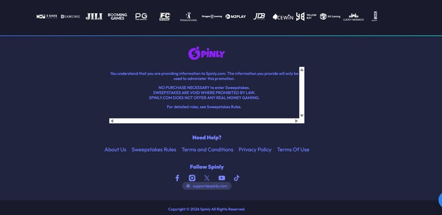 Spinly Footer