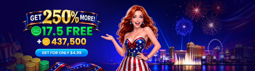 splash coins 250% more 4th july offer