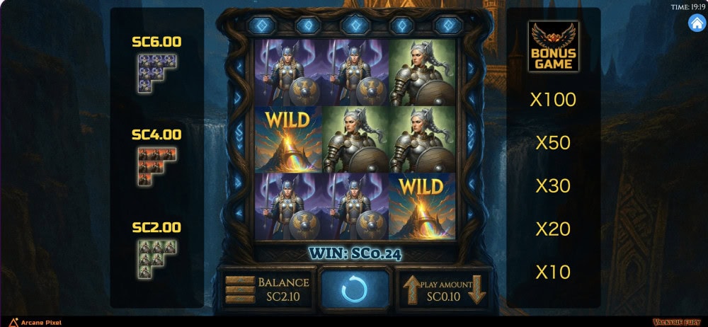 valkyrie fury slot