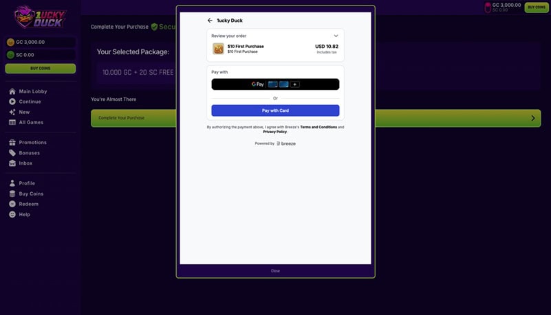 1uckyduck Banking