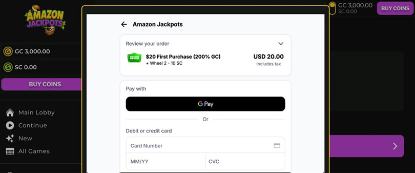 Amazon Jackpots Banking