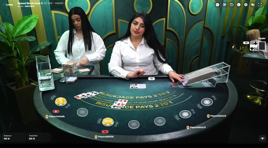 Bare Knuckle Sweeps Blackjack