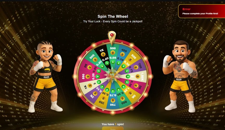 Bare Knuckle Sweeps Wheel Bonus