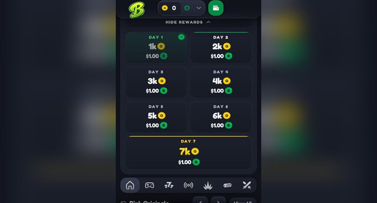 Bink Daily Bonus