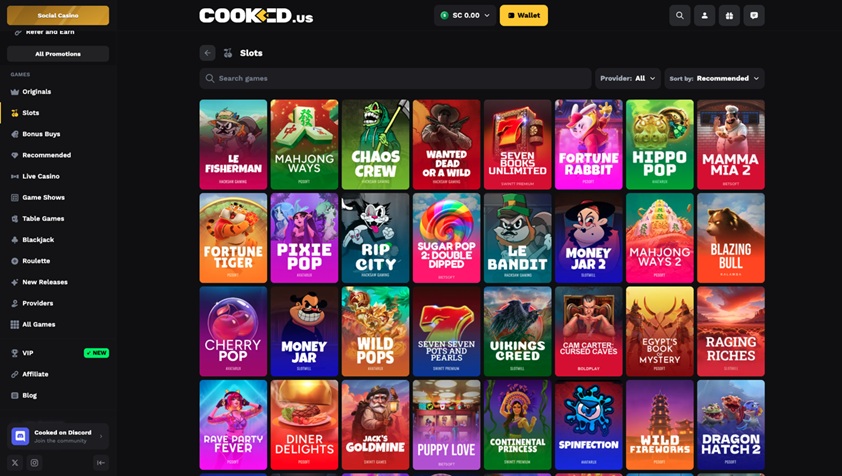 Cooked.us Slots
