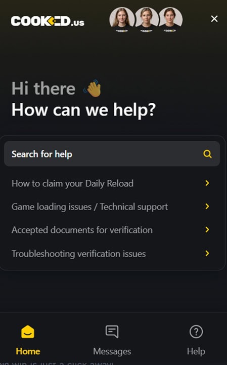 Cooked.us Support
