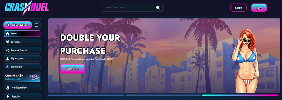 CrashDuel Homepage