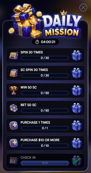 Double Spin Daily Missions