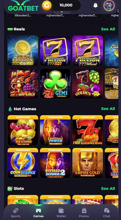 GoatBet Games
