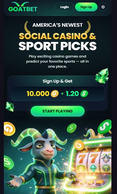 GoatBet Homepage